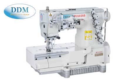 Oil barrier type, flatbed, interlock stitch machines