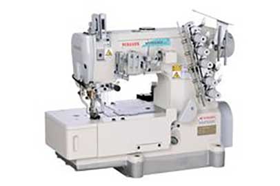 Oil barrier type, flatbed, interlock stitch machines