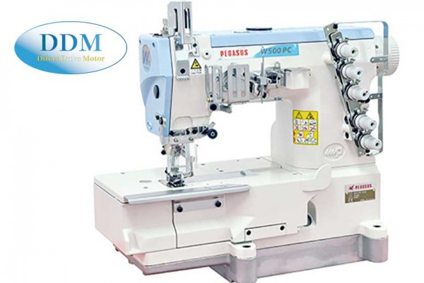 Oil barrier type, flatbed, interlock stitch machines