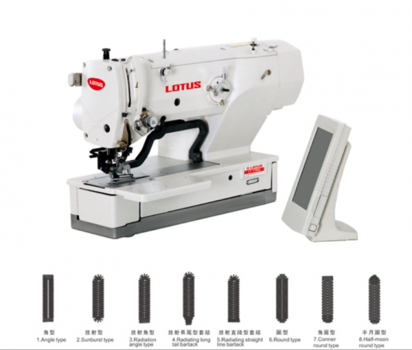 Máy thùa đầu bằng điện tử  High Speed computer controlled straight Button Holing Sewing Machine